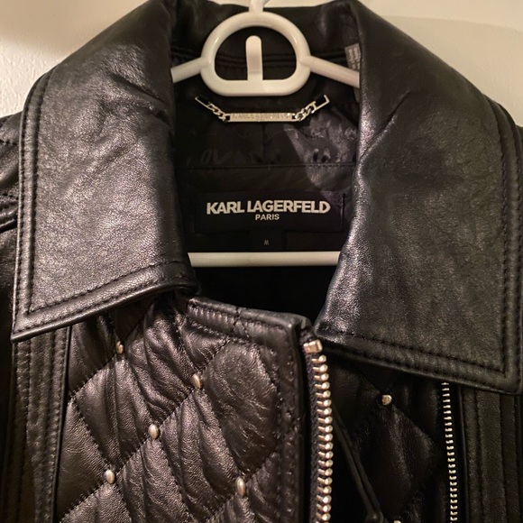 Karl Lagerfeld Paris leather jacket - Picture 7 of 8